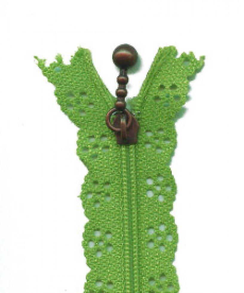 Minerva Flower Lace Dress Zips Apple Green - 35 cm - each