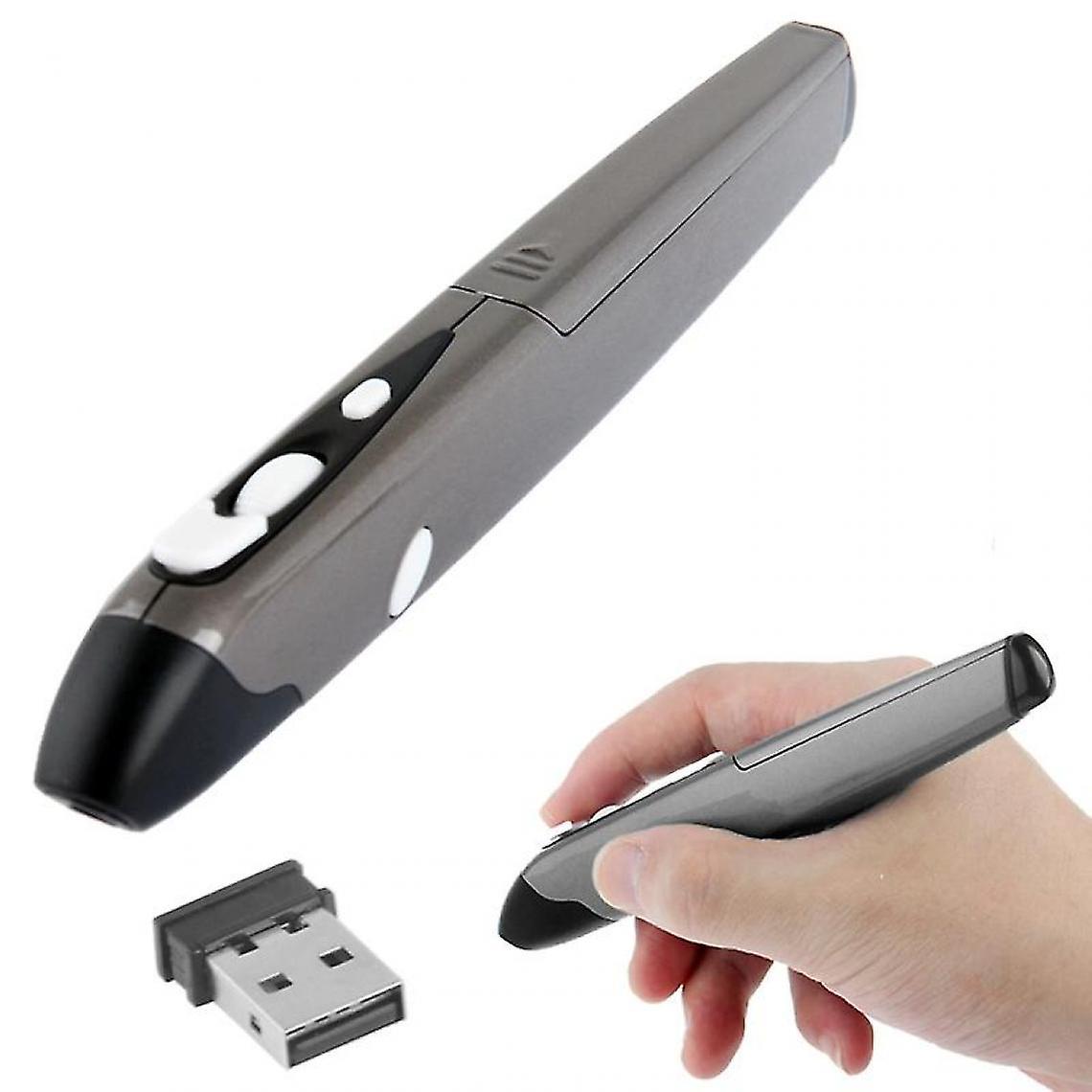2.4ghz 500/1000dpi Wireless Mouse And Pen With Mini Usb Receiver, Transmission Distance: 10m (gray)