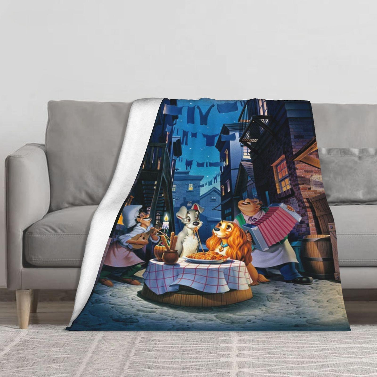 Thickened Flannel Blanket 60*50in Miss and the tramp