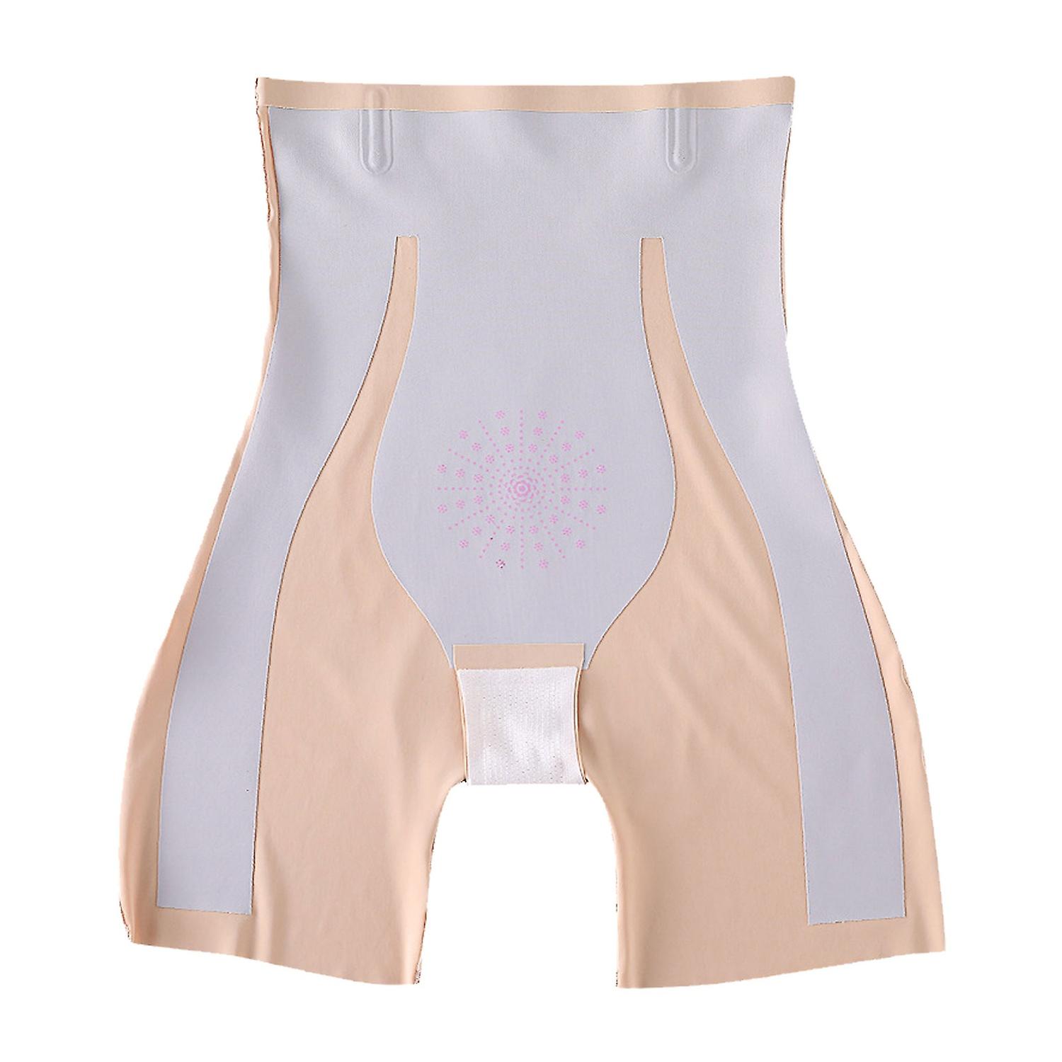 High Waist Postpartum Shapewear, Changing Red/White Pattern Fabric