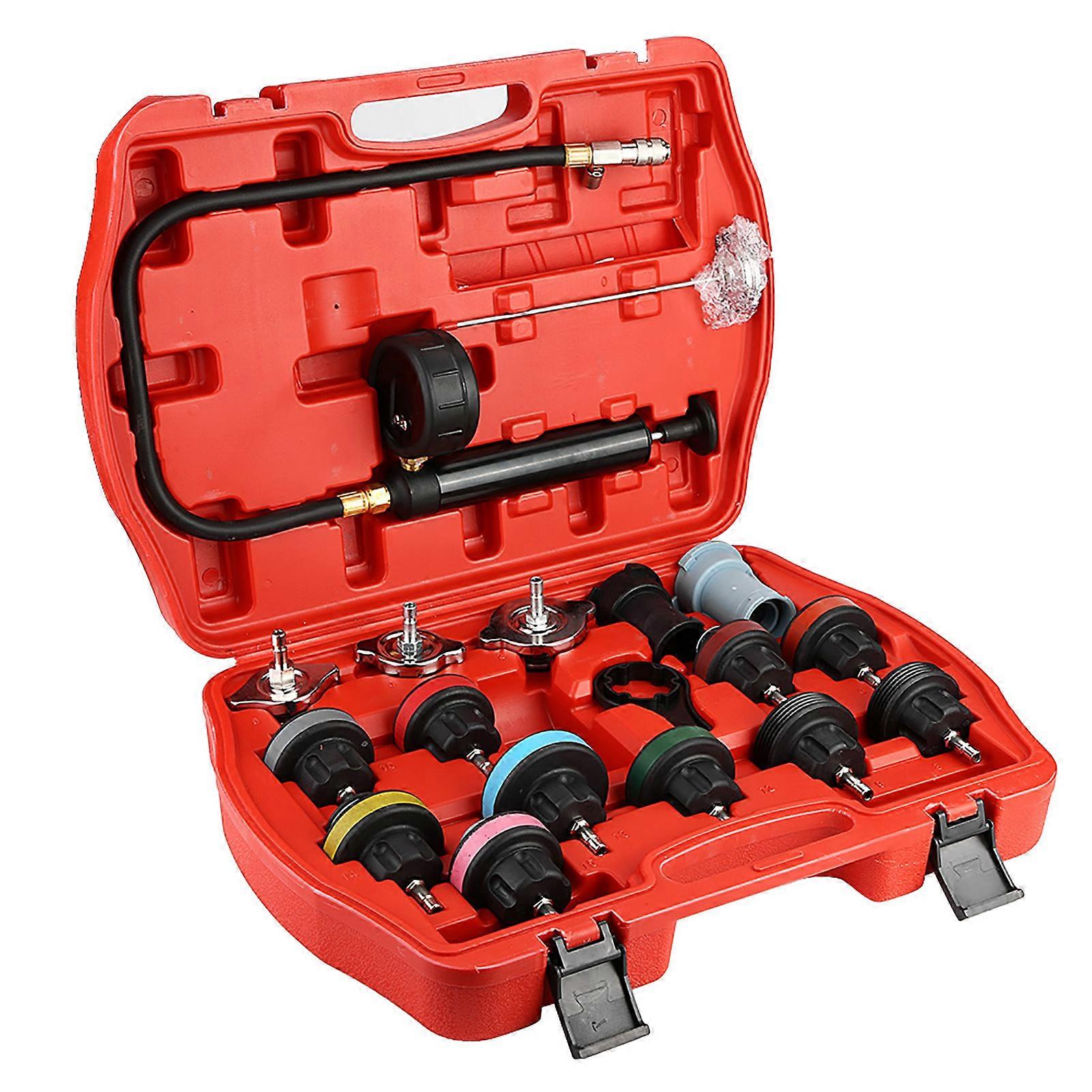 18pcs universeller Auto-Wassertank-Lecktester-Kühlsystem-Detektor-Werkzeugsatz