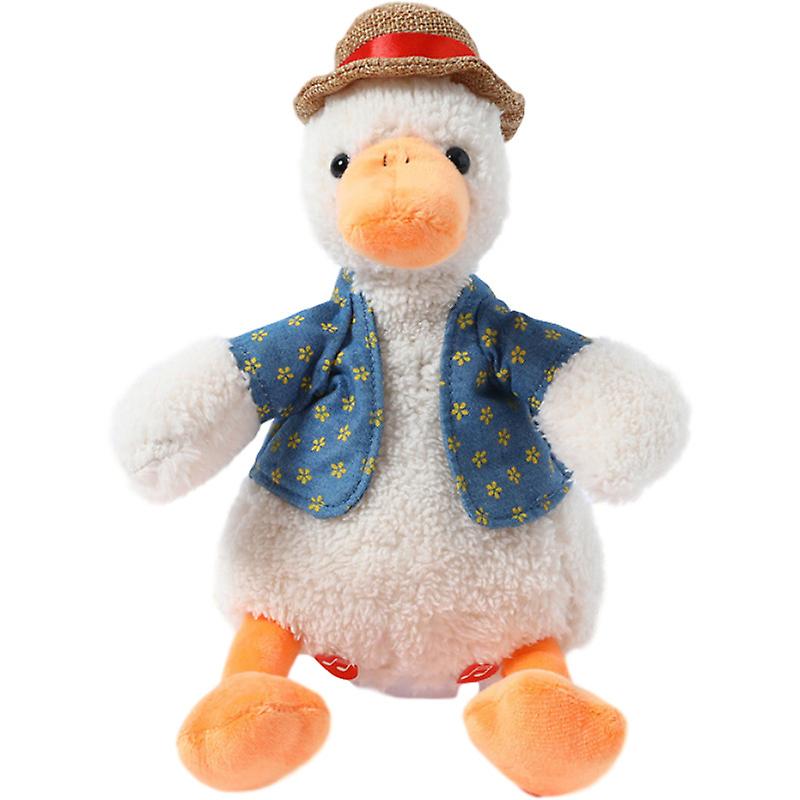 Electric Repeating Duck Singing Recording Nod Learn To Talk Educational Toys Electric Plush Doll for