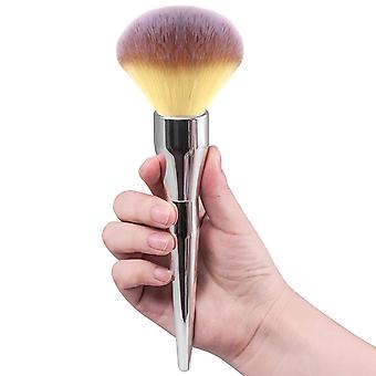 Foundation-Pinsel, großer Puderpinsel, flach gewölbter Premium-Langlebiger Kabuki-Make-up-Pinsel, perfekt zum Mischen von Flüssigkeit, Creme