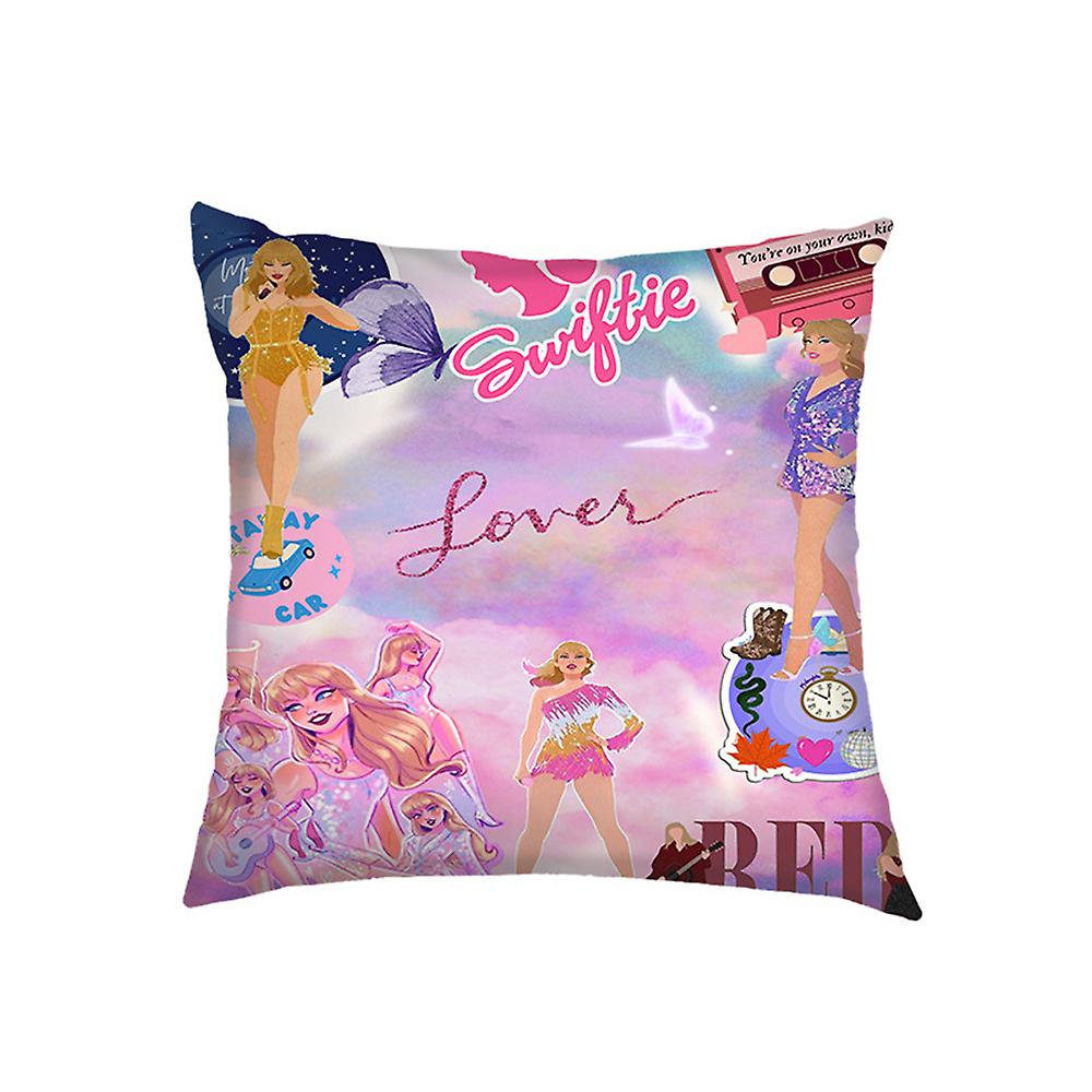 Swifties Merch Pillow Covers Home Decor Throw Pillow Covers Singer Fan Music Lover Song Album Gift Decorative Square Cushion Covers For Couch Couch Be