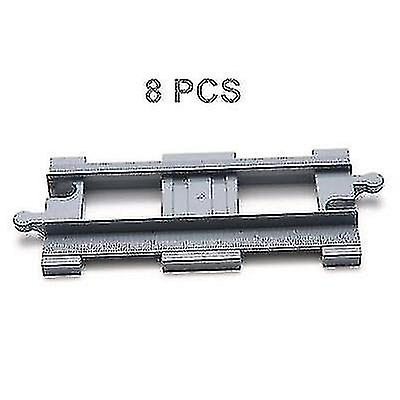 Novos trilhos retos Duplo Train Tracks Blocos Crossover Parts Railway Switch Building Bricks Gift Sm