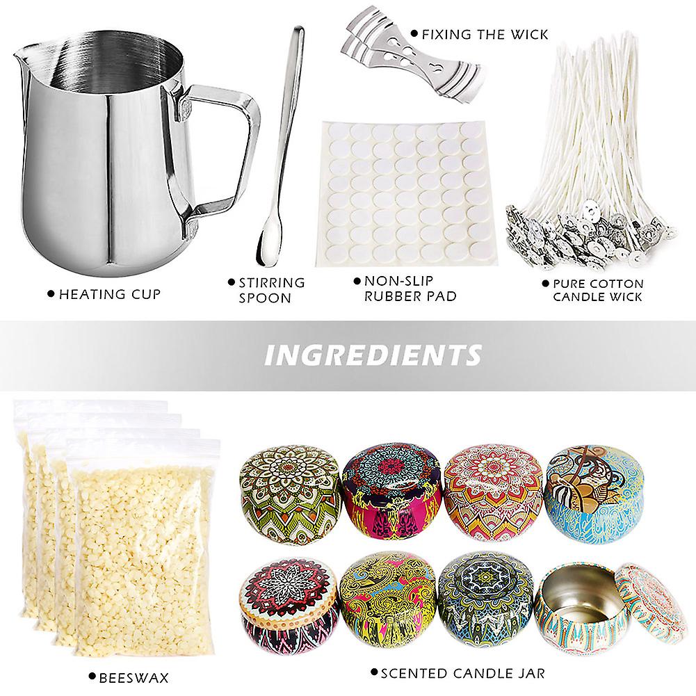 Wax and Accessory DIY Candle Kit for The Making of Scented Candles Full Beginners Set New