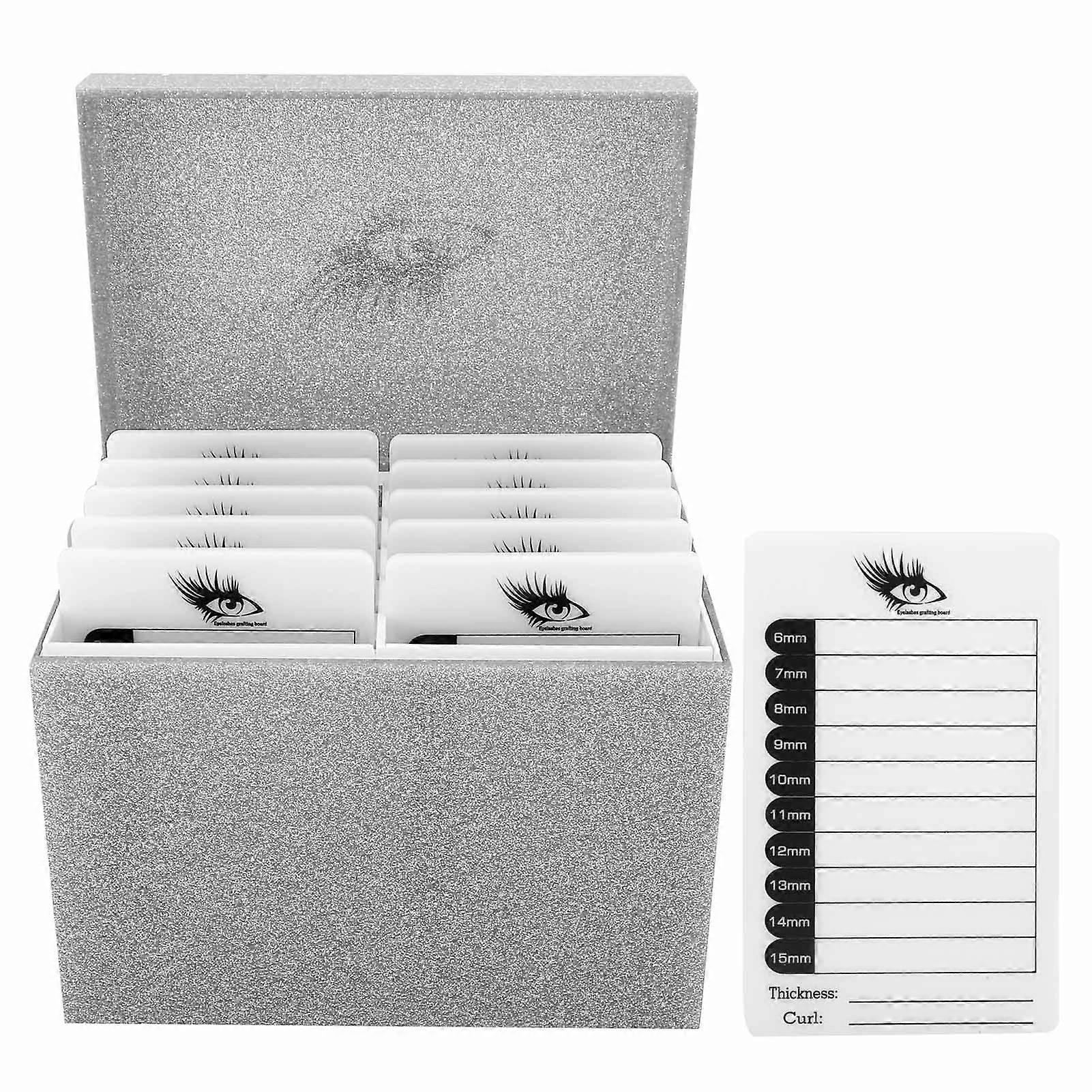 Eyelash Storage Box Ten Layers Lashes Display Case Acrylic Cosmetic Storage Box Holder