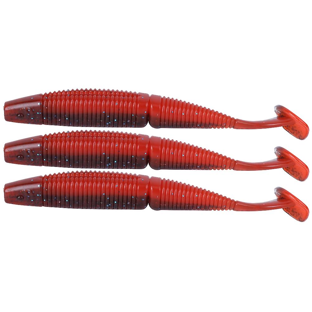 AR36 3PCS T Tail Soft Worm Künstlicher Köder 140mm 17g Köder Angelgerät Zubehör