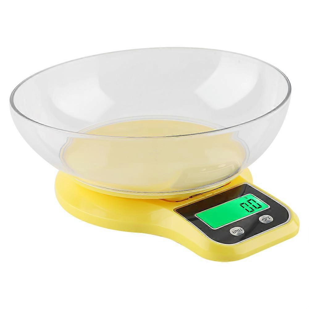 Heaveant Digital Food Scale, Kitchen Food Scale Digital Cooking Multifunction Weight Scale with Bowl(Yellow)