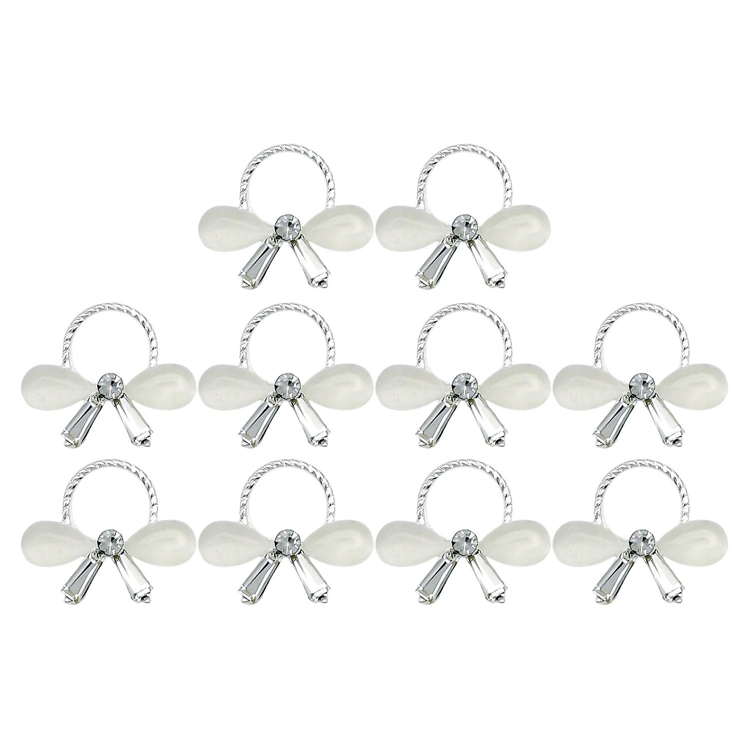 10Pcs Nail Ornaments Shiny Visual Effect Fade-Resistant Bright Color Rust-proof Wide Application