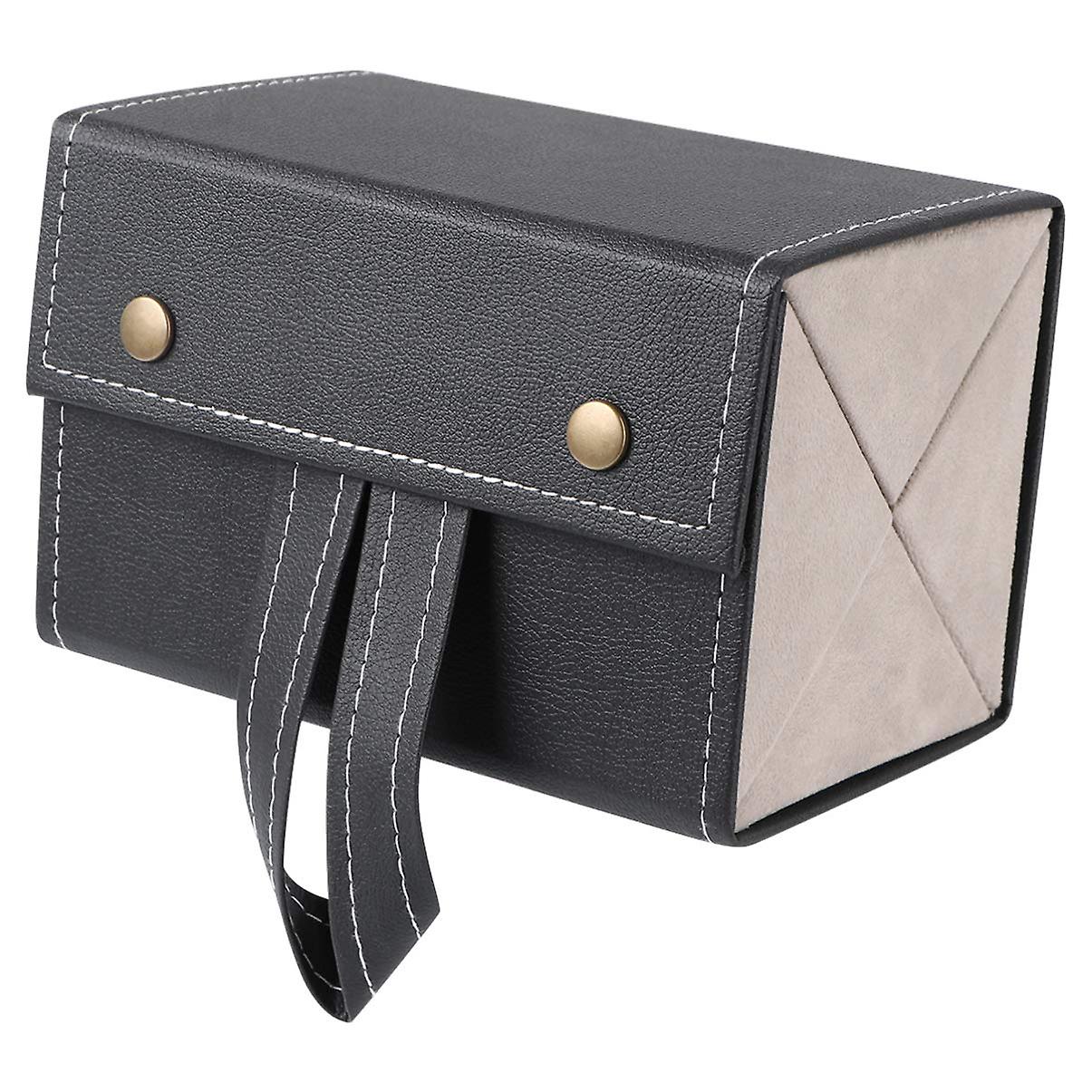 2023 - صندوق تخزين النظارات الشمسية للسفر محمول بو متعدد الفتحات مربع تخزين صندوق معلق حامل مجوهرات للمنزل