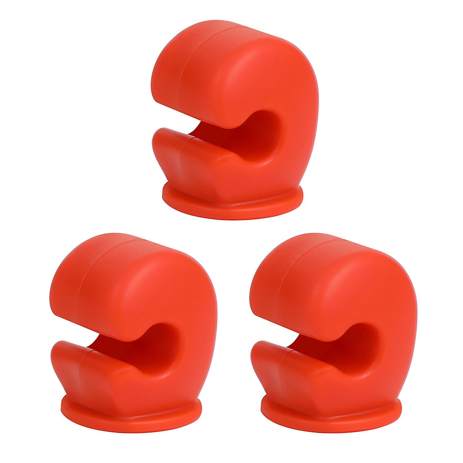 3Pcs Cable Organizers Exquisite Shape Super Mini PVC Desktop Cable Holders Wall Small Hanging Racks
