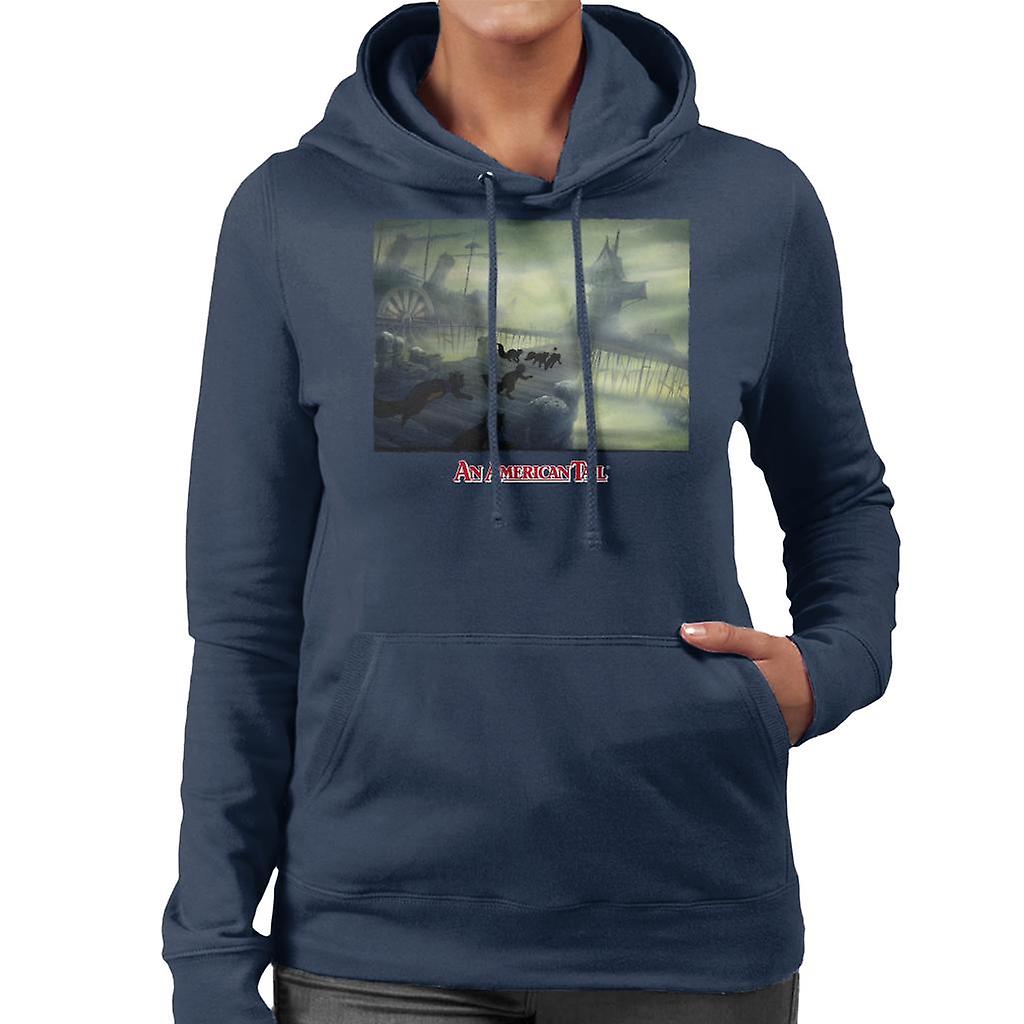 An American Tail Cats Chasing Women's Hooded Sweatshirt