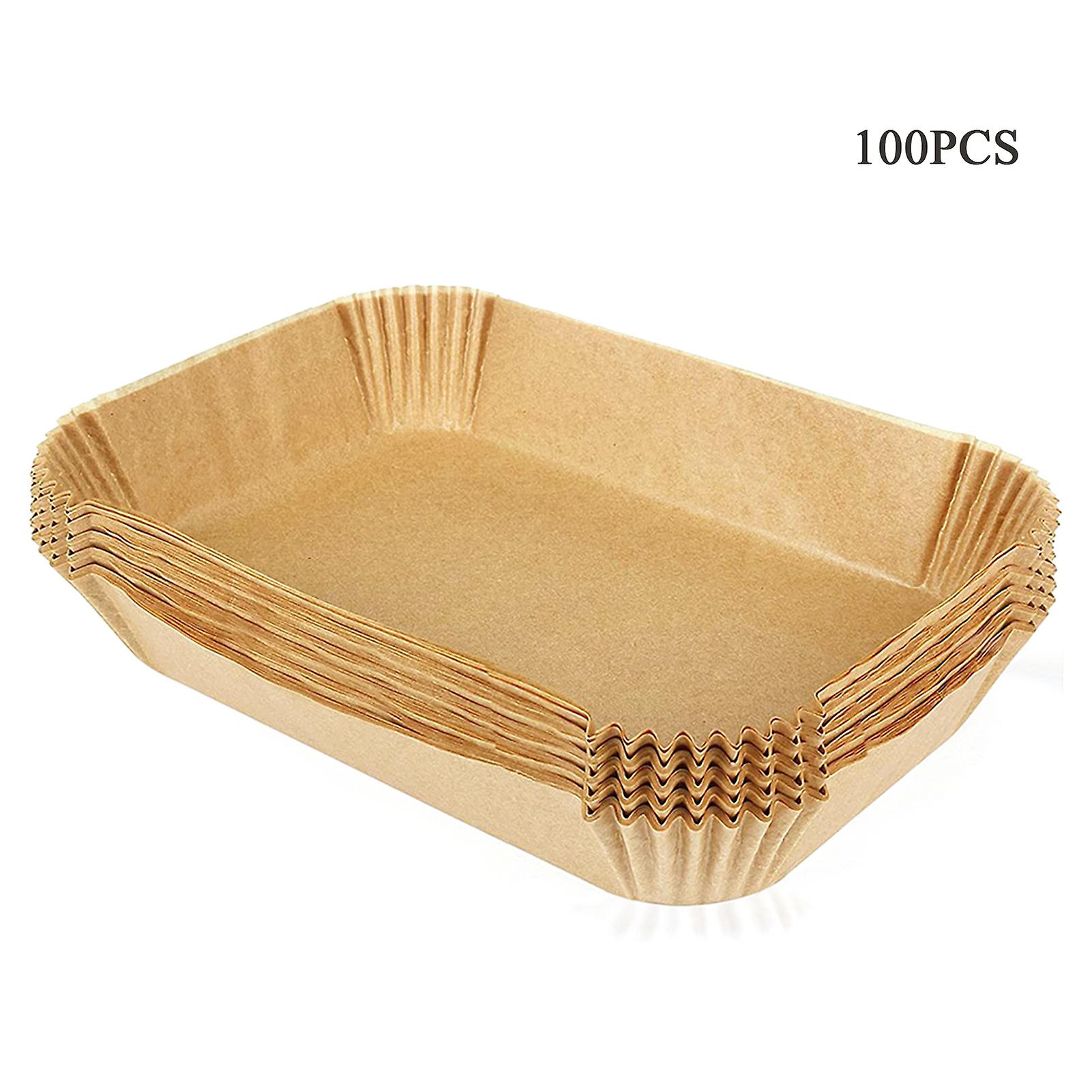 Non-Stick Airs Fryer Rectangle Baking Paper Oven Replacement Grilling Paper for Microwave