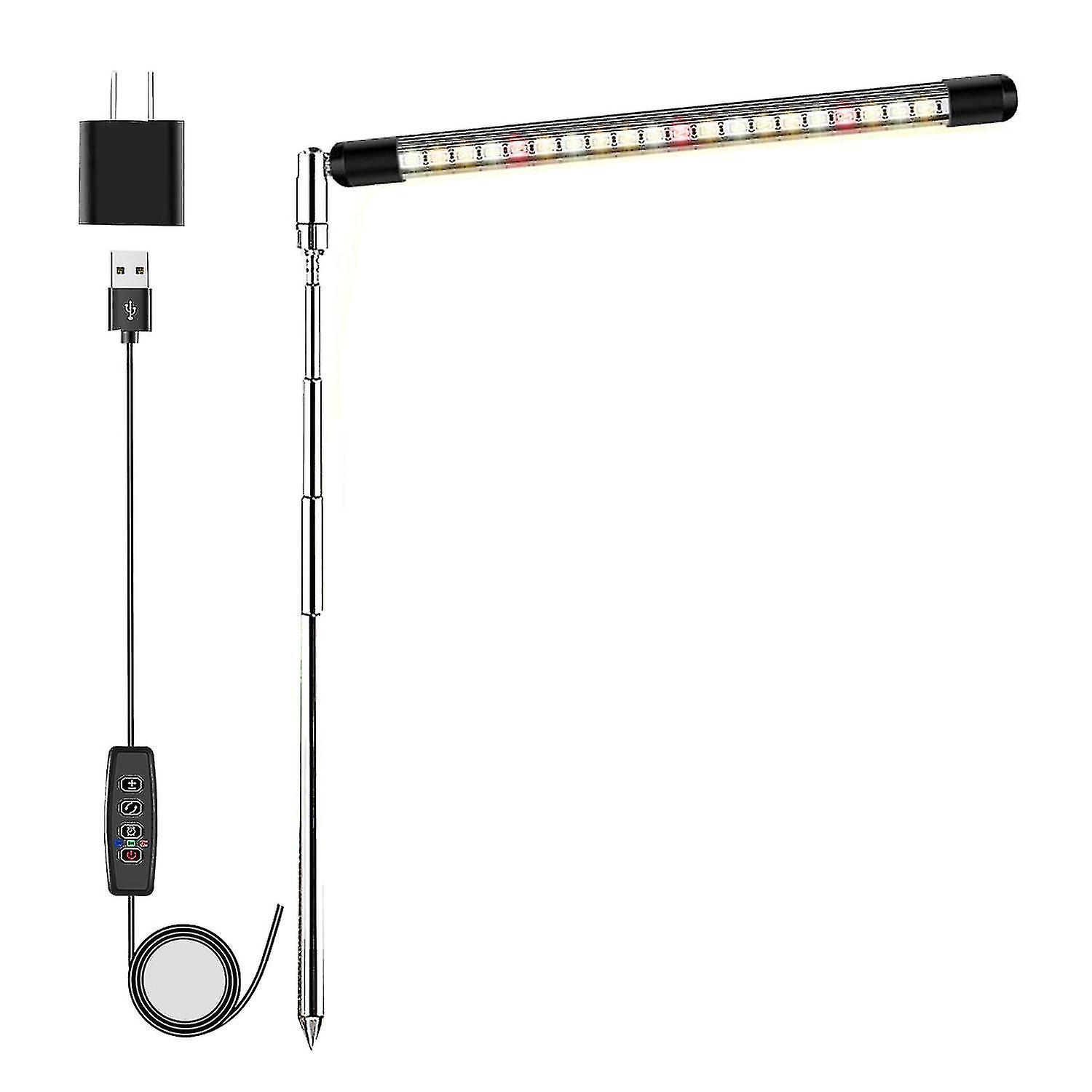 Full Spectrum Led Grow Lights For Indoor Plants With Adjustable Height, 3 Lighting Spectrum, Auto T