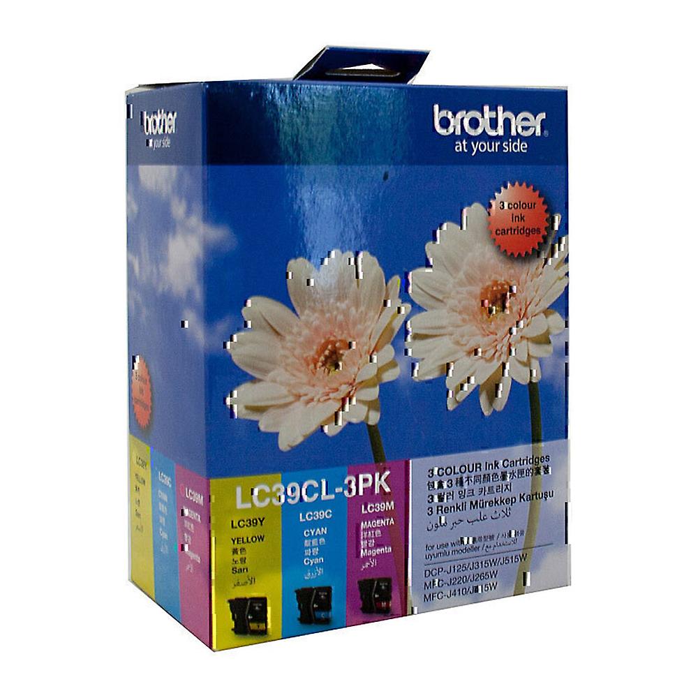 Brother 高品质耐用多功能紧凑型高级 LC39 CMY 彩色套装