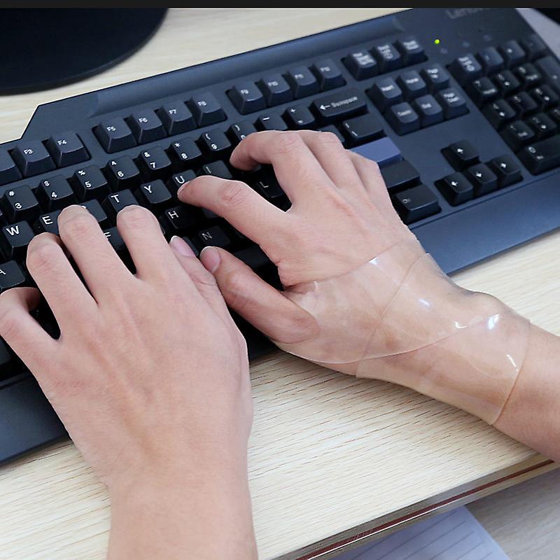 1 Pair Transparent Wrist Relief Brace Wrap Silicone Bandage Support Wristband Thumb Protector