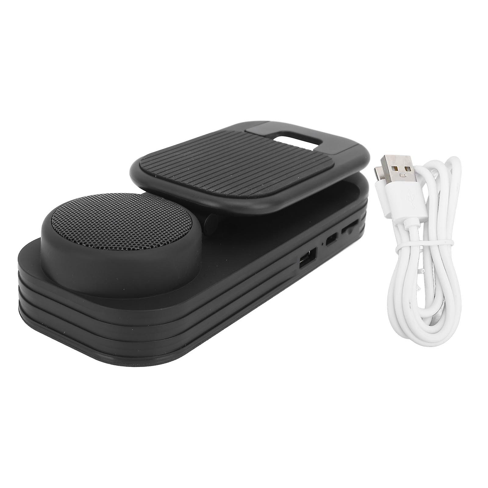 Adjustable Phone Holder Stand for Tablets & Cell Phones - Bluetooth Speaker Base in Black