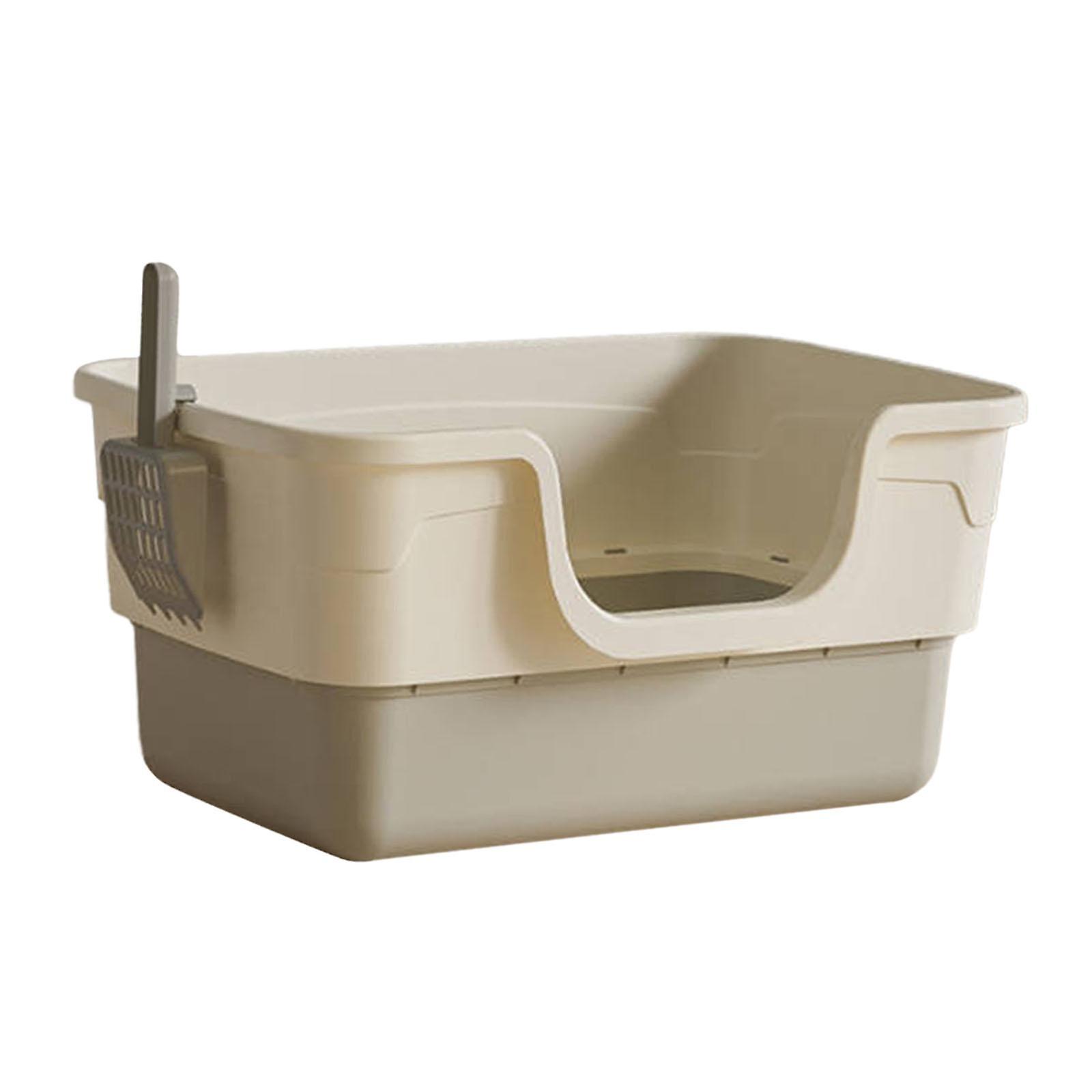 Αμμοδόχος Γάτας με Cat Scoop Portable Extra Large Bedpan Cat Toilet Sandbox γκρι