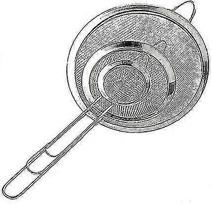 Fine mesh colander/colander with kitchen handle for straining noodles/rice/vegetables/egg whites etc