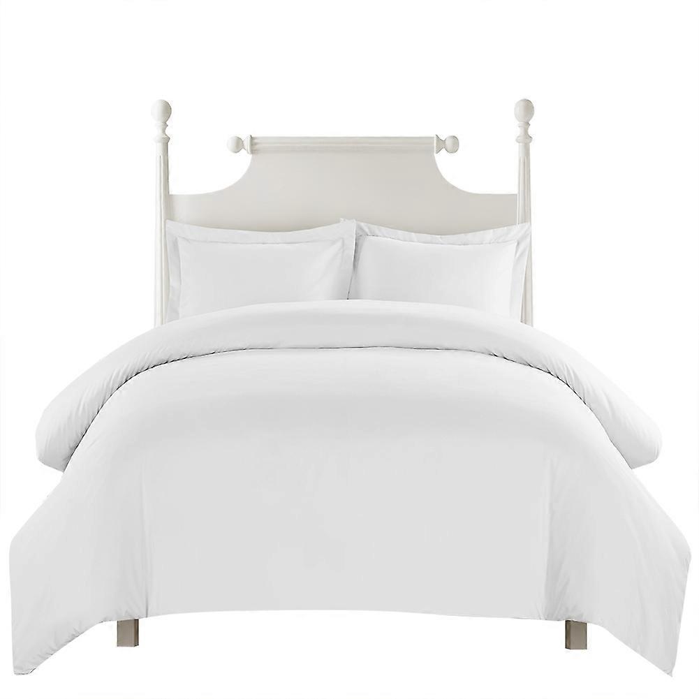 Blue Comforter Set Twin Queen King Printed Cotton Bedding Set Soft Simple (usa-king White)