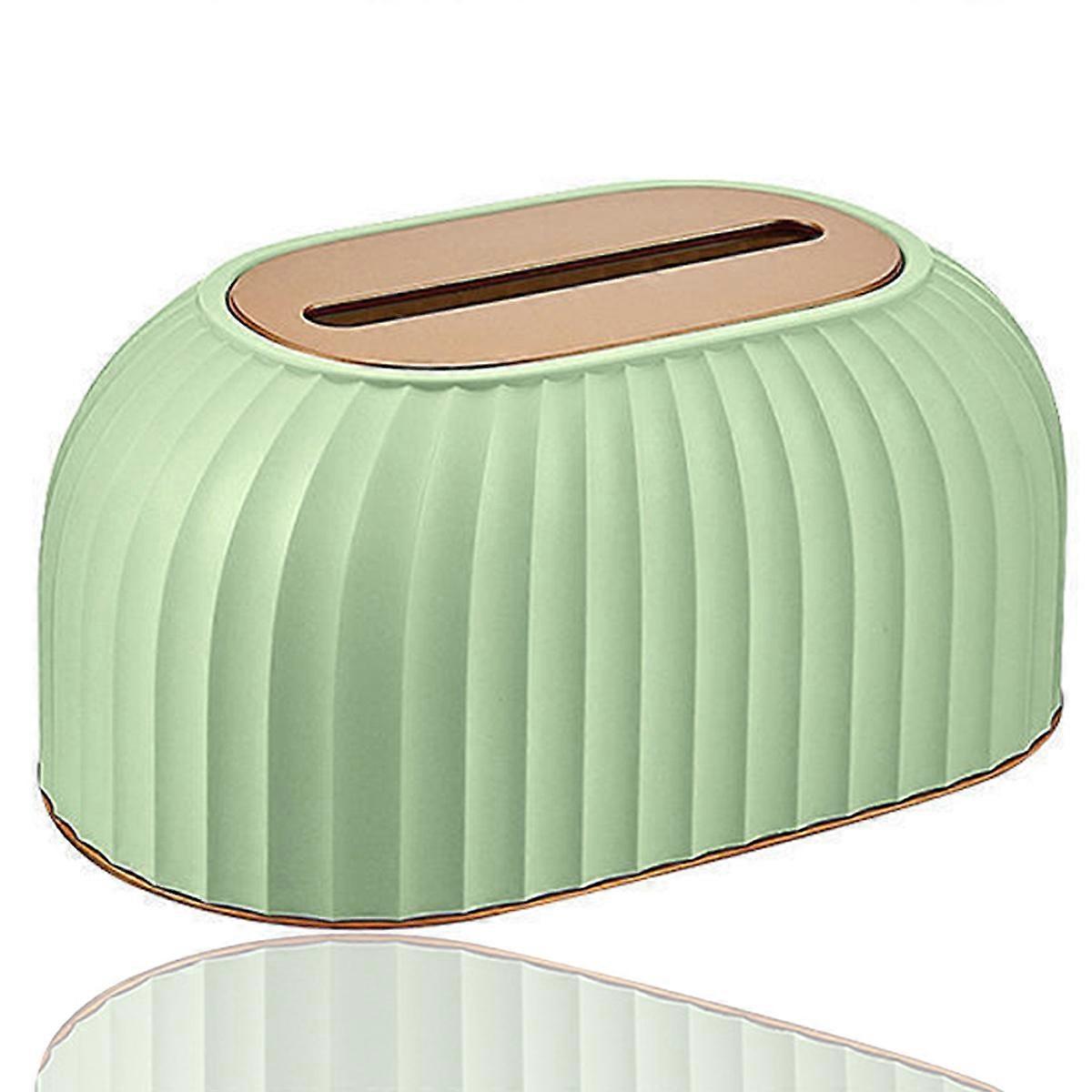 Vevsboksdeksel - fjær stige-senkende vev papirholder med bred åpning, vevsholder / arrangør for bad soverom stue, 8,8 x 5,4 x