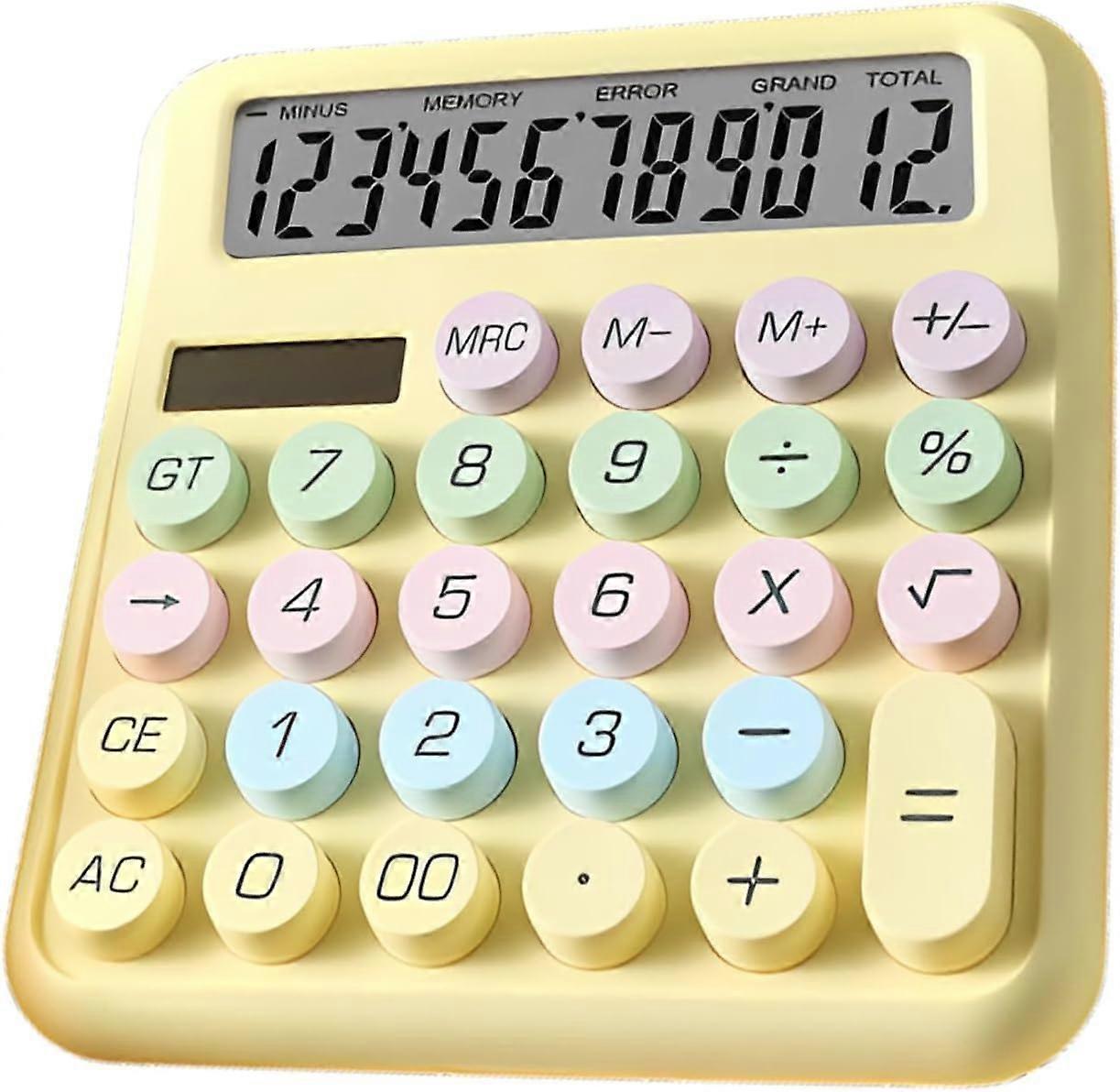 Desktop Calculator- 12 Digit Standard Basic Calculator, Cute Desk Calculator Dopamine Color Design, As a Gift -Yx