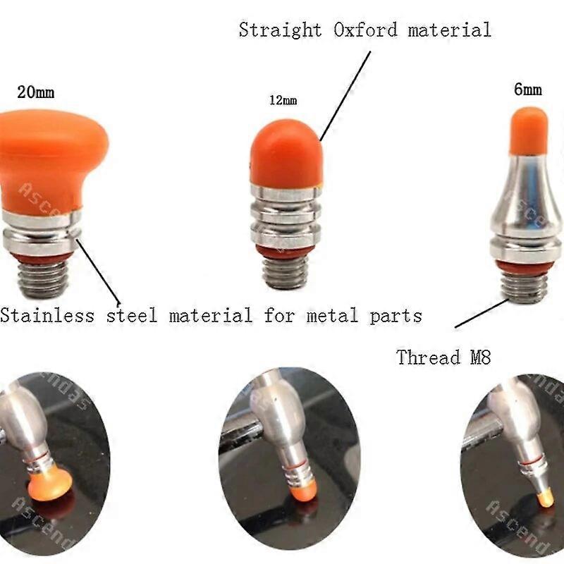 New type of car body rubber head paintless dent repair tool, replaceable carbon steel hammer head combination screw UNKU59862