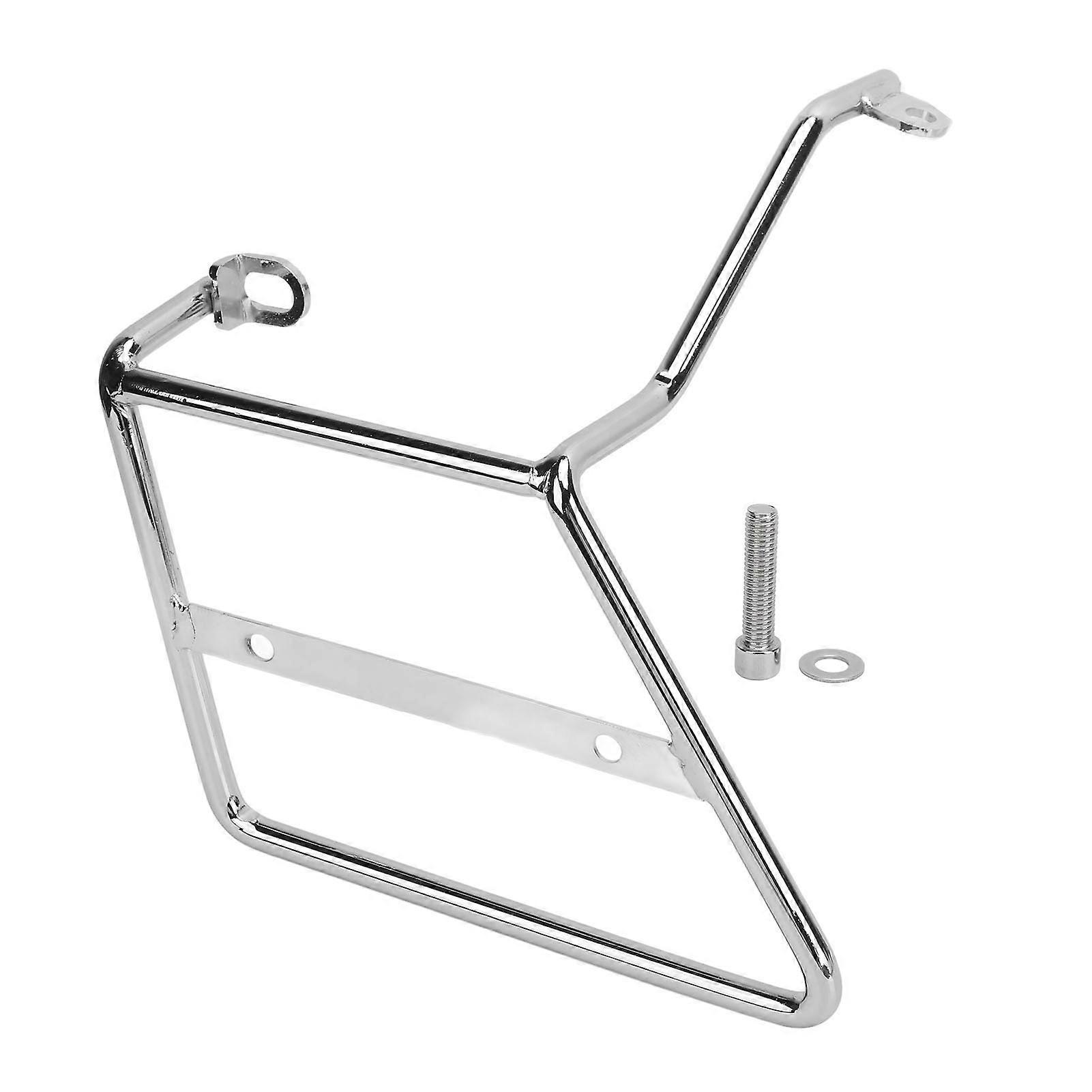 Motorcycle Left Side Saddle Bag Rack 9mm Electrosilvering Iron Side Luggage Carrier Support Rack for DAX 125 ST125 NO.1809