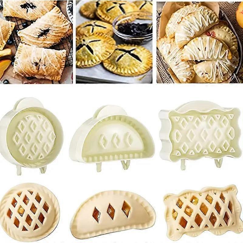 3pcs Classic Mini Hand Pie Molds One Press Autumn Cottage Pie Set Dough Presser Pocket Pie Molds For Halloween Christmas Various Themed Party For Hote