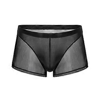 Lingerie Sexy Homme Boxer Transparent Animal - NOIR HANDMADE