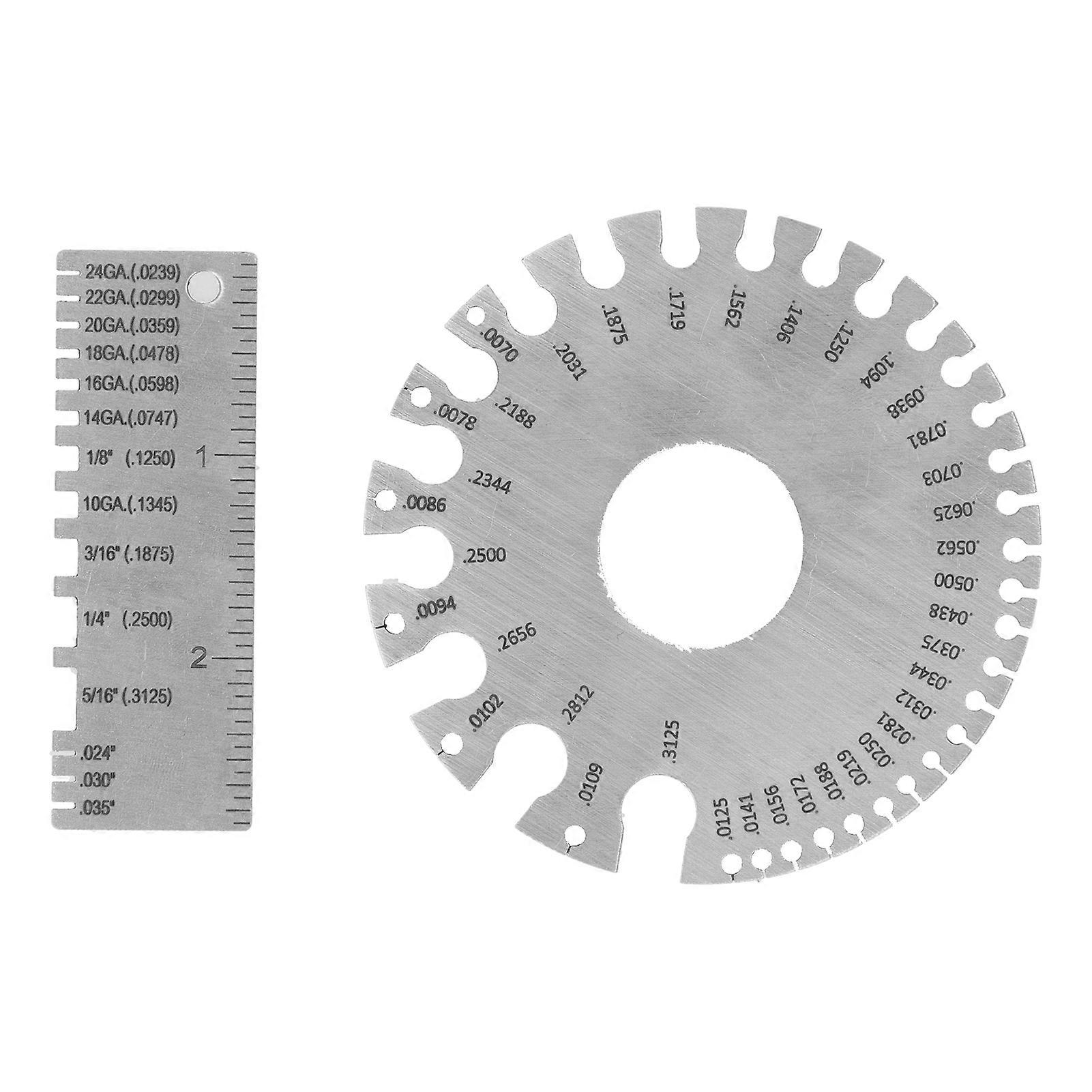 Trdmler Mlevrktj Rund Rustfrit Stl Diameter Lineal Gauge Trbearbejdningsartikler