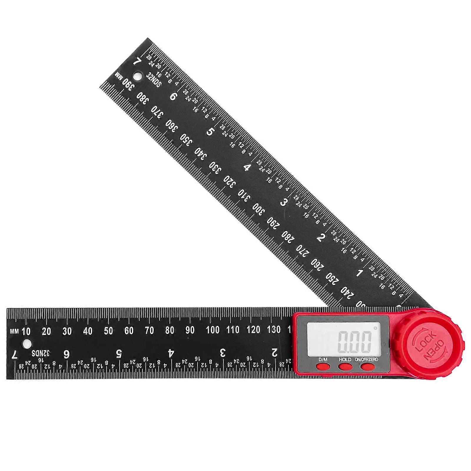 Dual Scale Digital Angle Protractor, 200mm Angle Ruler, Protractor for Engineering, Woodworking, Construction and Measuring