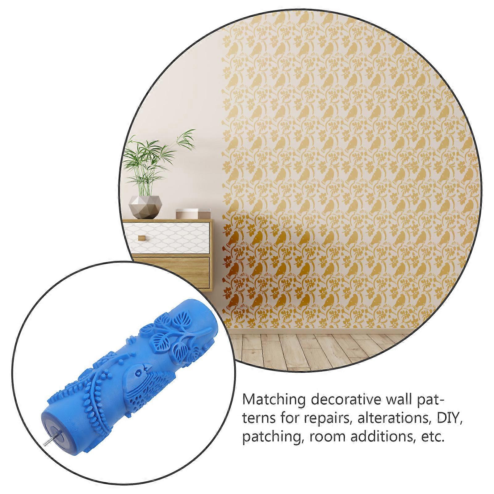 Rubber Paint Roller Texture Roller Rubber Roller Patterned Paint Roller Decorative Art Roller