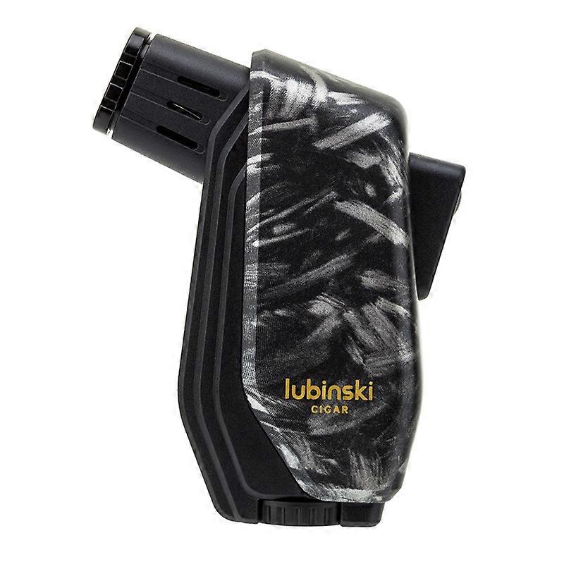 Lubinski Cigar Lighter Blue Flame Windproof Two Direct Impact Portable Lockable Fire Fixing Lubinski Lighter