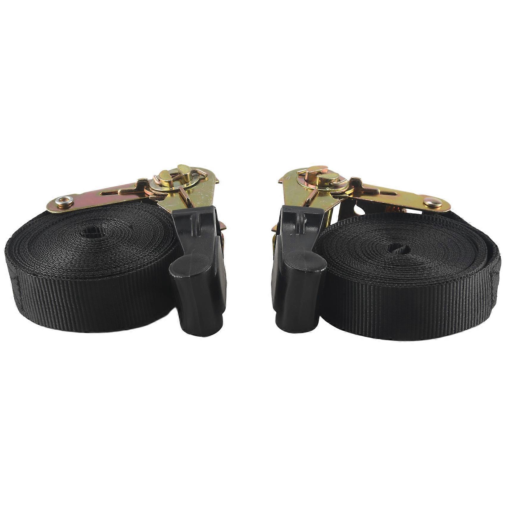 2er-Pack 20 FT Ratschen-Zurrgurte 6M X25mm Endlos-Ratschengurt Hochleistungs-Cam-Schnallen Gurt f