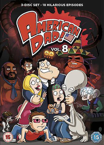 American Dad! Volume 8 DVD (2013) Seth MacFarlane cert 15 3 discs - Region 2