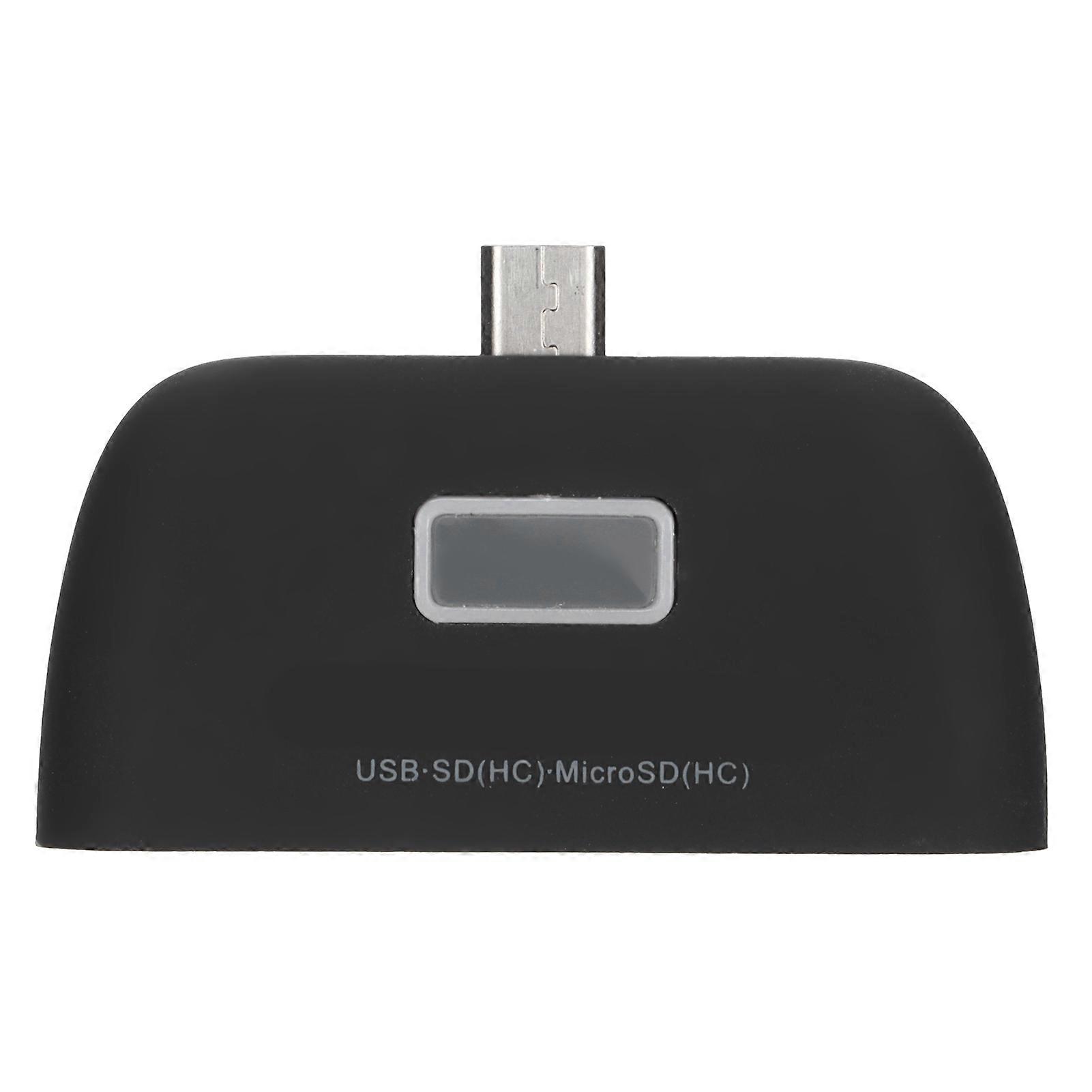Mini Multi?function 4 In 1 Smart Reader OTG Card Reader with Micro USB Charge Port