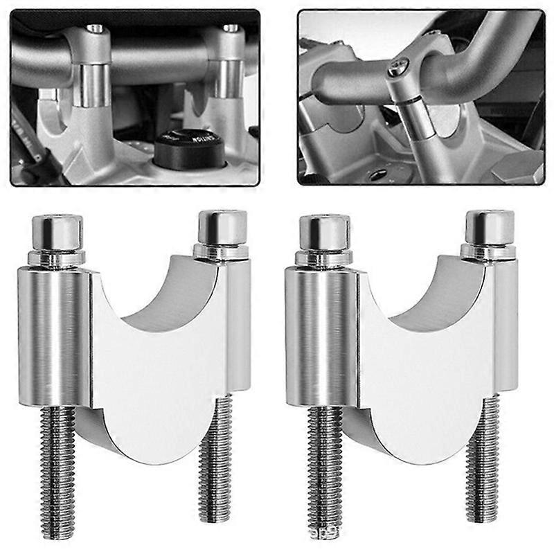 2X Motorcycle Universal Handlebar Riser Bar Mount Handle Clamp Universal 28mm 1 1/8 30mm For Honda Kawasaki BMW YAMAHA Suzuki