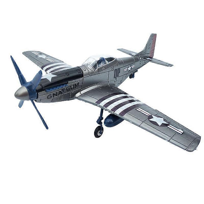 4D Assembly Plane Assembled US Fighter P51 Model 1/48 Quick Military Aircraft Toy