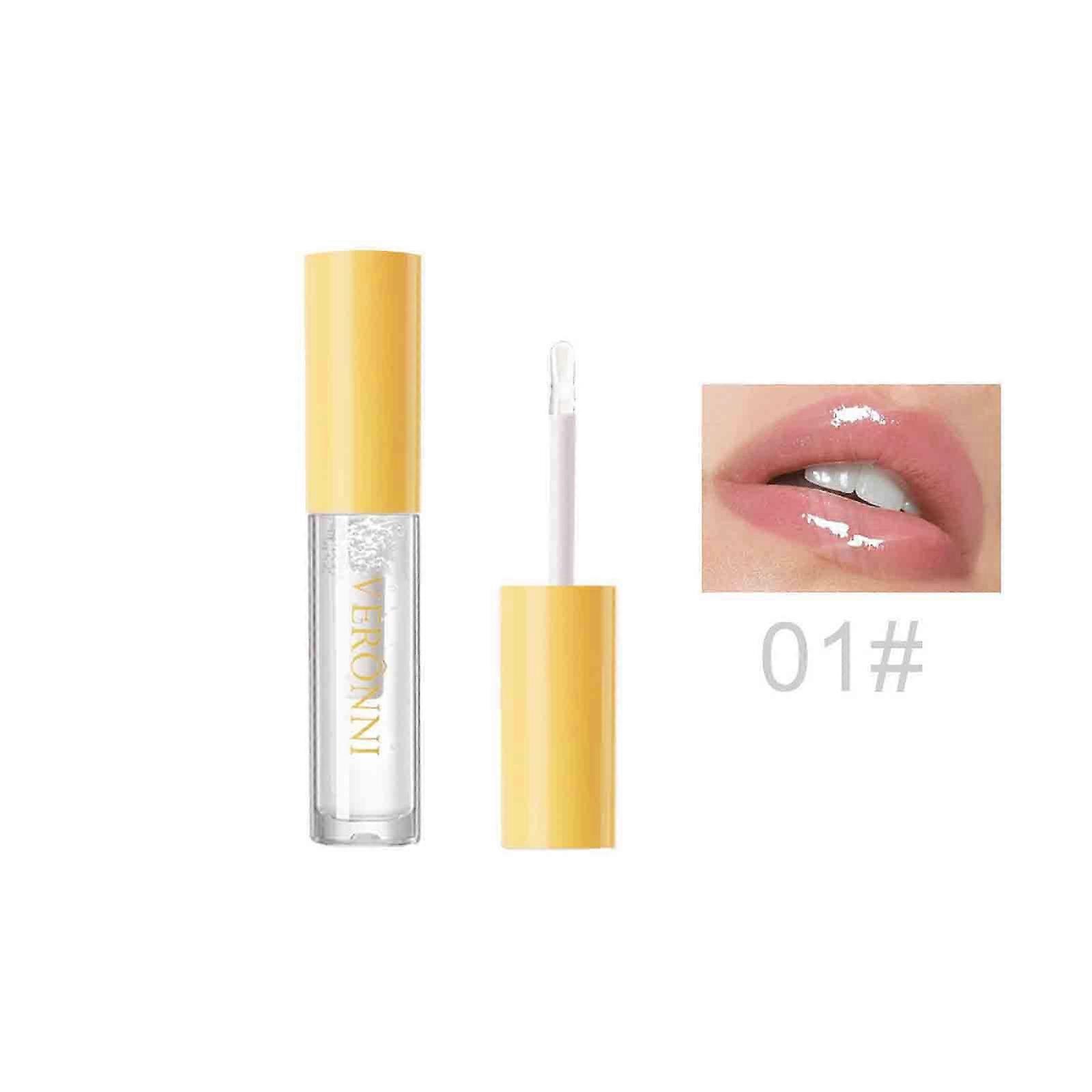 Baume à lèvres hydratant longue durée, transparent et nourrissant, miroir brillant, brillant à lèvres éclaircissant 2,3 ml