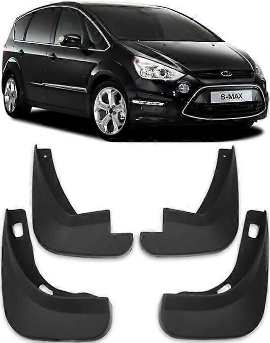 High qualityGenuine Front & Rear Molded Splash Guards Mud Flaps For 2006-2015 Ford S-MAX