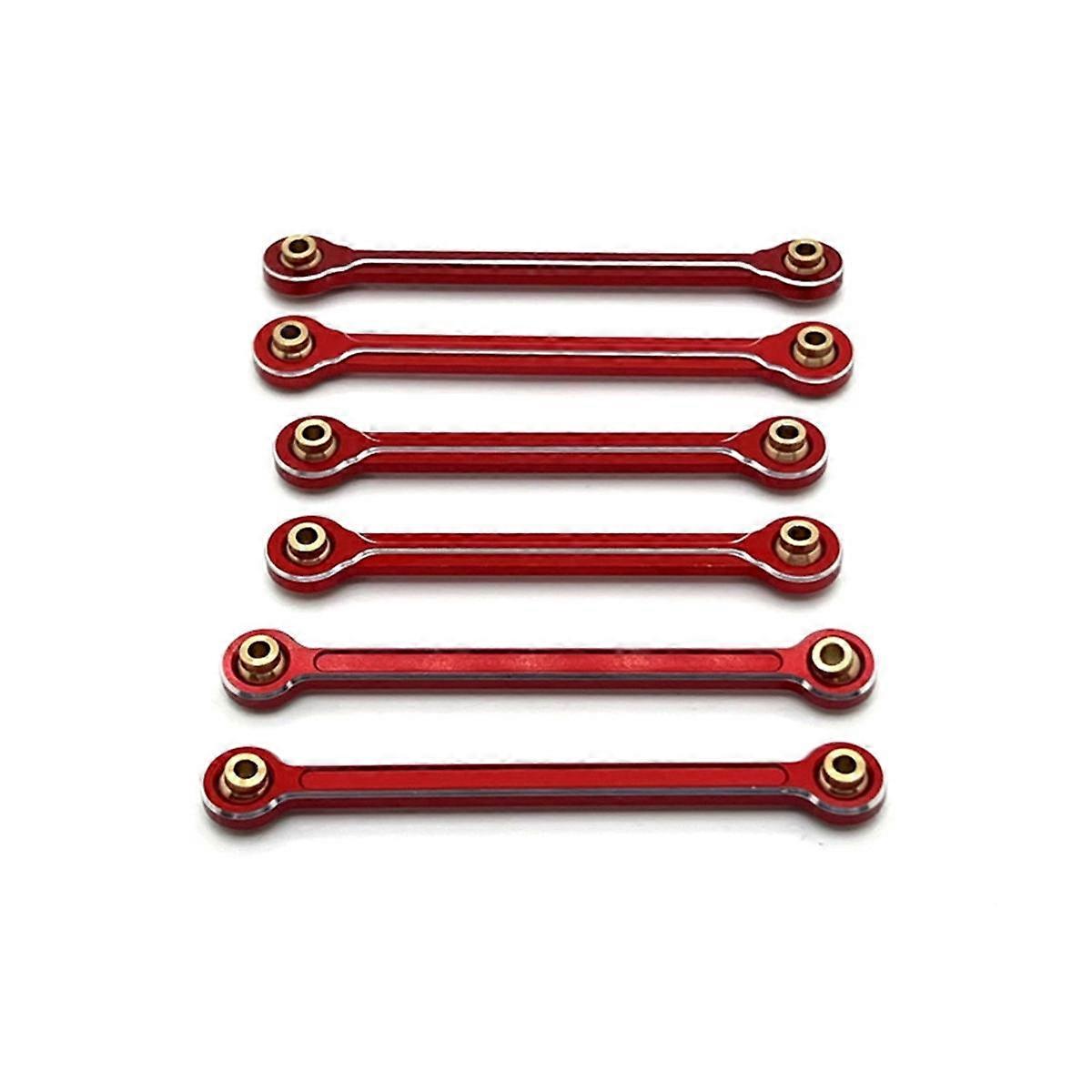 RC Car Upgrade Pull Rod Link Rod Steering Rod Set for 1/10 10208 RC Car Upgrade Parts Red