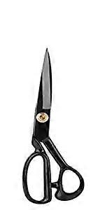 Sy sax för vänster hand (25,5 cm) - Skräddarsax för tyg, Sax för vänsterhand för att klippa tyg, läder, kläder, papper, råvaror