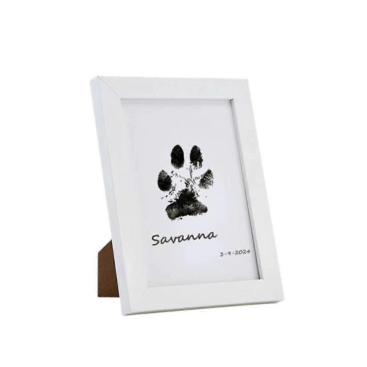 New Pet Handprint & Footprint Kit for , Dog Paws Print Pad Kit, Clean Touch Ink Pad for Pets with Frame