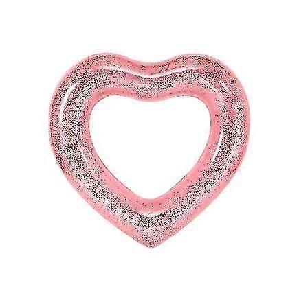 Heart Shaped Swimming Ring Pool Float Ring Inflatable Swim Ring Float Toy