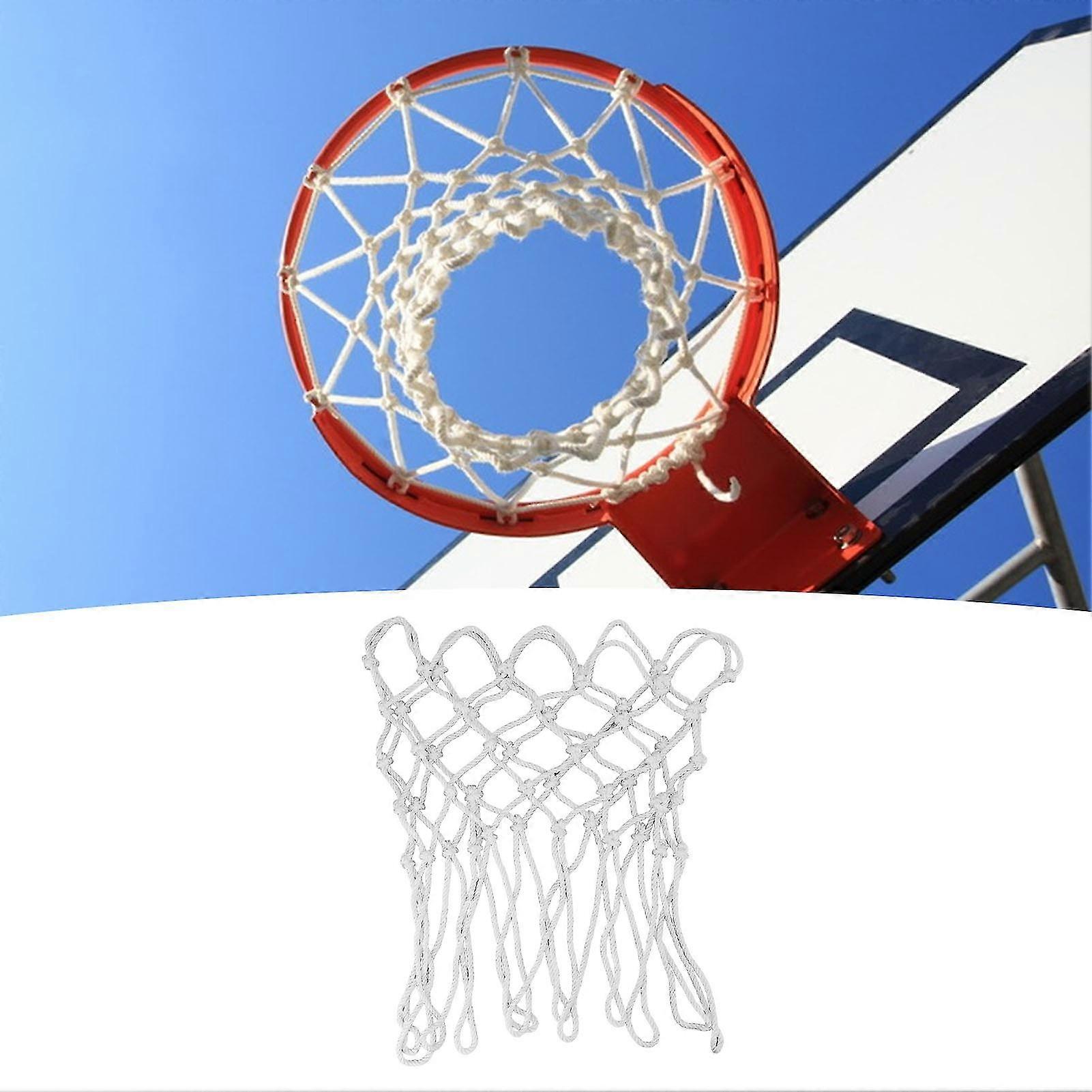 Basketball Net Replacement Rims Professional Basketball Nets Polyester White