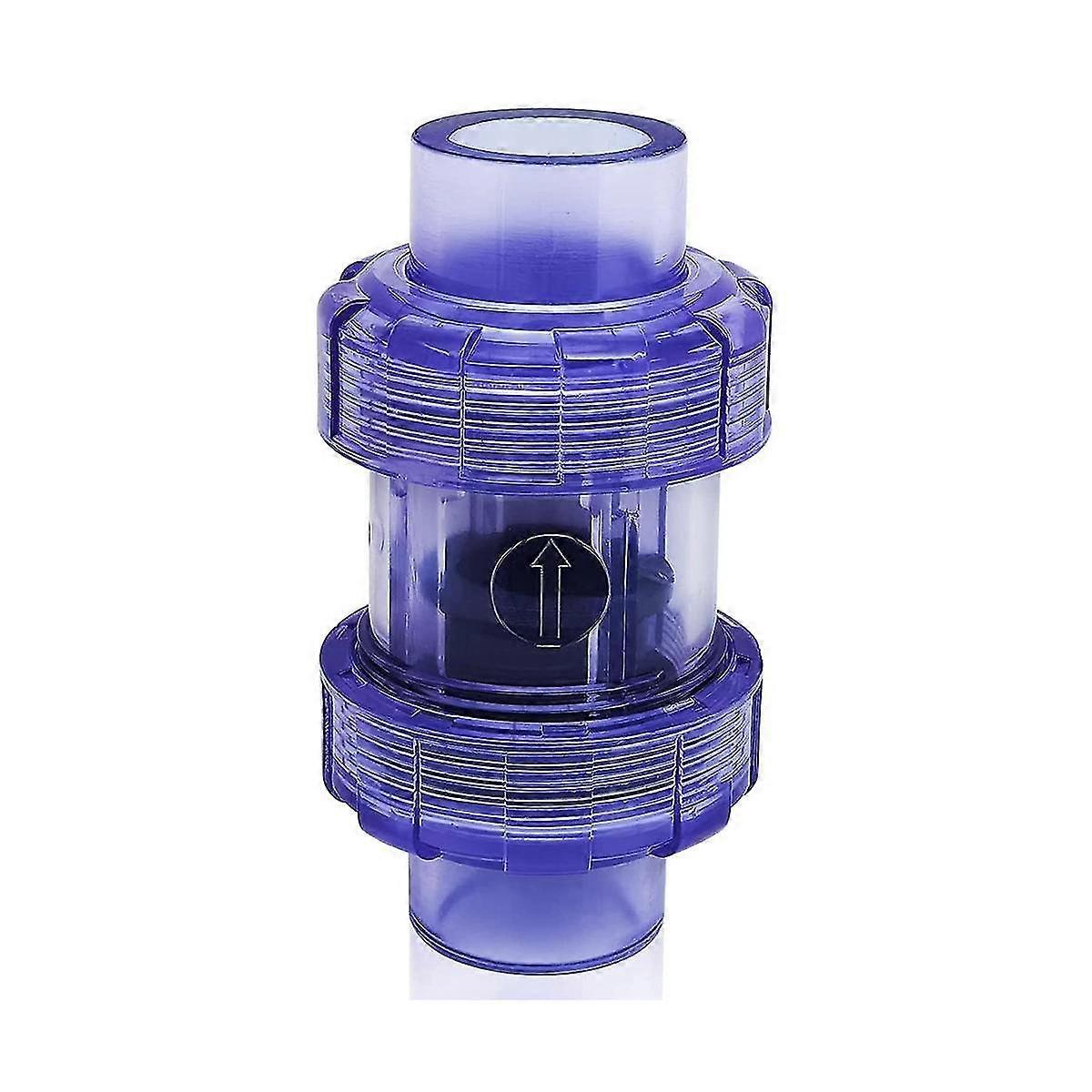 Check Valve 3/4 Inch True Union Check Valve Transparent Blue Upvc Check Valve Pipeline Check Valve