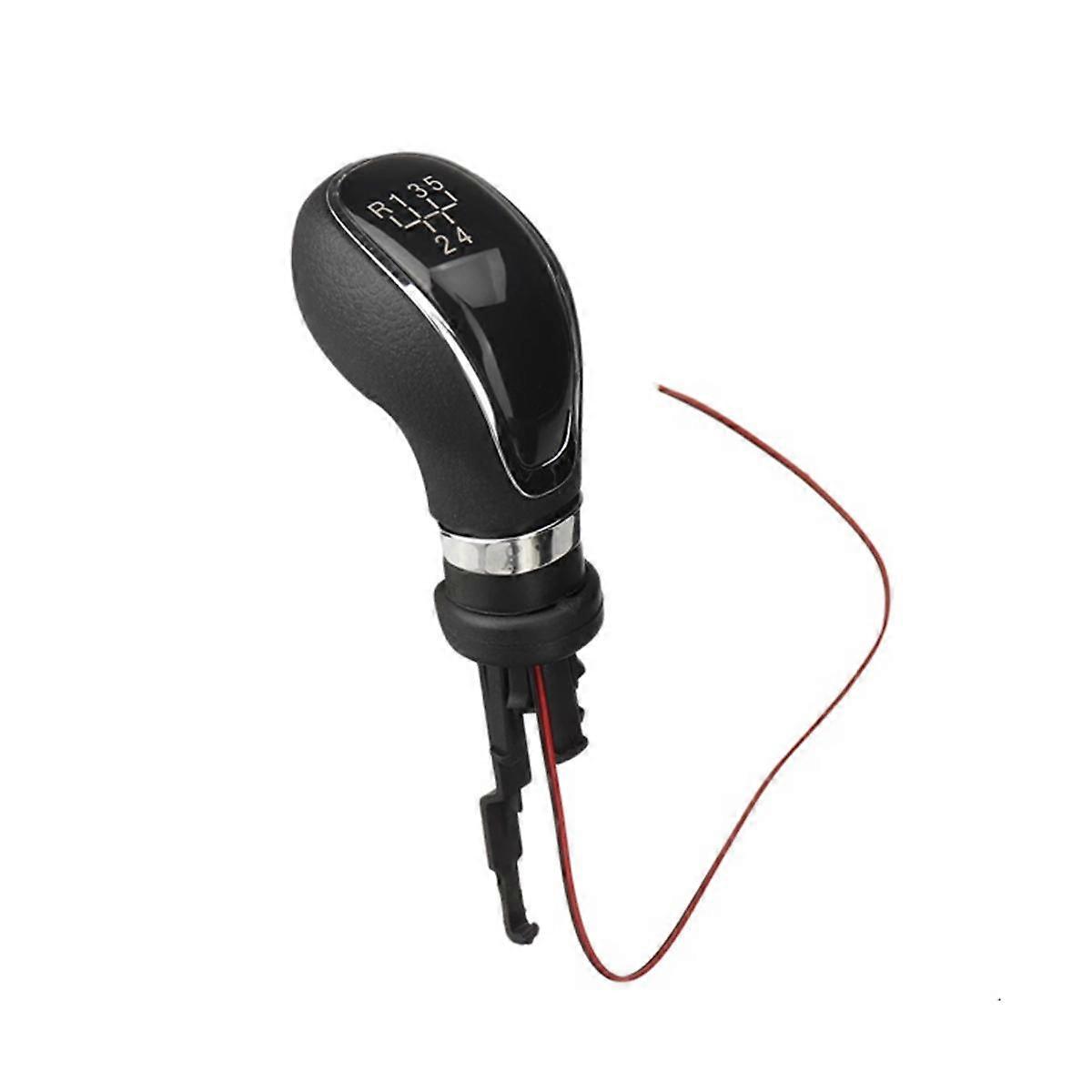 5 Speed Gear Shift Knob Leather Shifter Lever Handle Stick with LED Backlight for Excelle GT/ OPEL