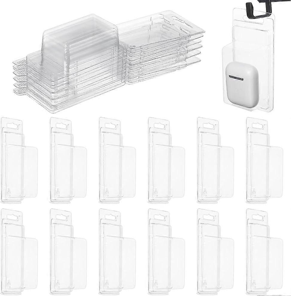 25 Pcs Clamshell Display Boxes 12x6.1x3.2cm Short Card Protect Boxes Clear Stackable Protective Clamshell Display Case for Matchbox Cars
